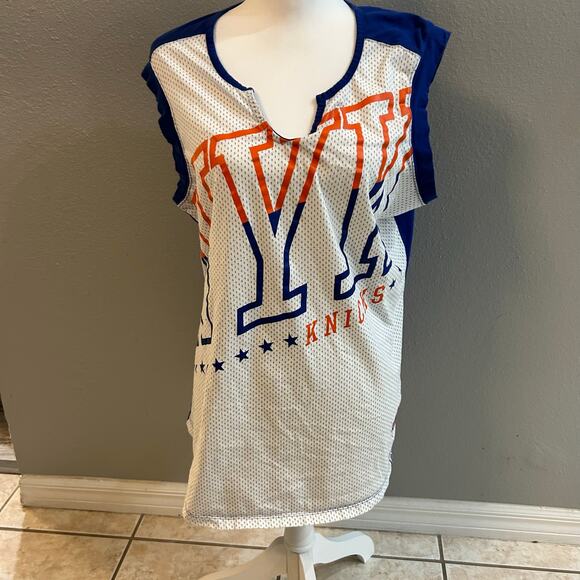Majestic New York Knicks Sleeveless Mesh Jersey Top – NYC Graphic - Picture 2 of 5